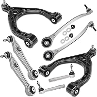 Vista 988 de Detroit Axle - Kit de suspensión frontal de 8 piezas para Dodge Journey 2009-2015, 2 brazos de control inferiores, 2 rótulas, 2 varillas