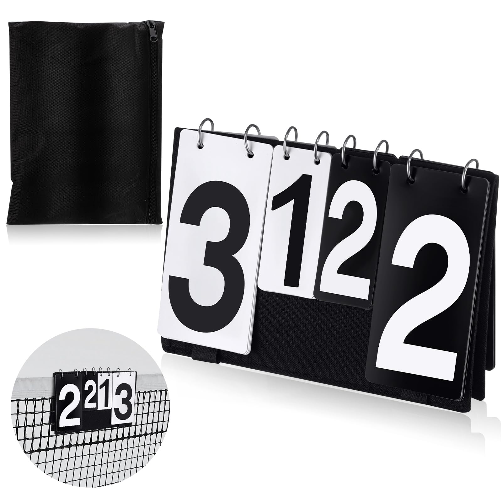- Sonwyoung Over Net Tennis Score Keeper Flip Scoreboards Portable for Volleyball Basketball Tennis Outdoor