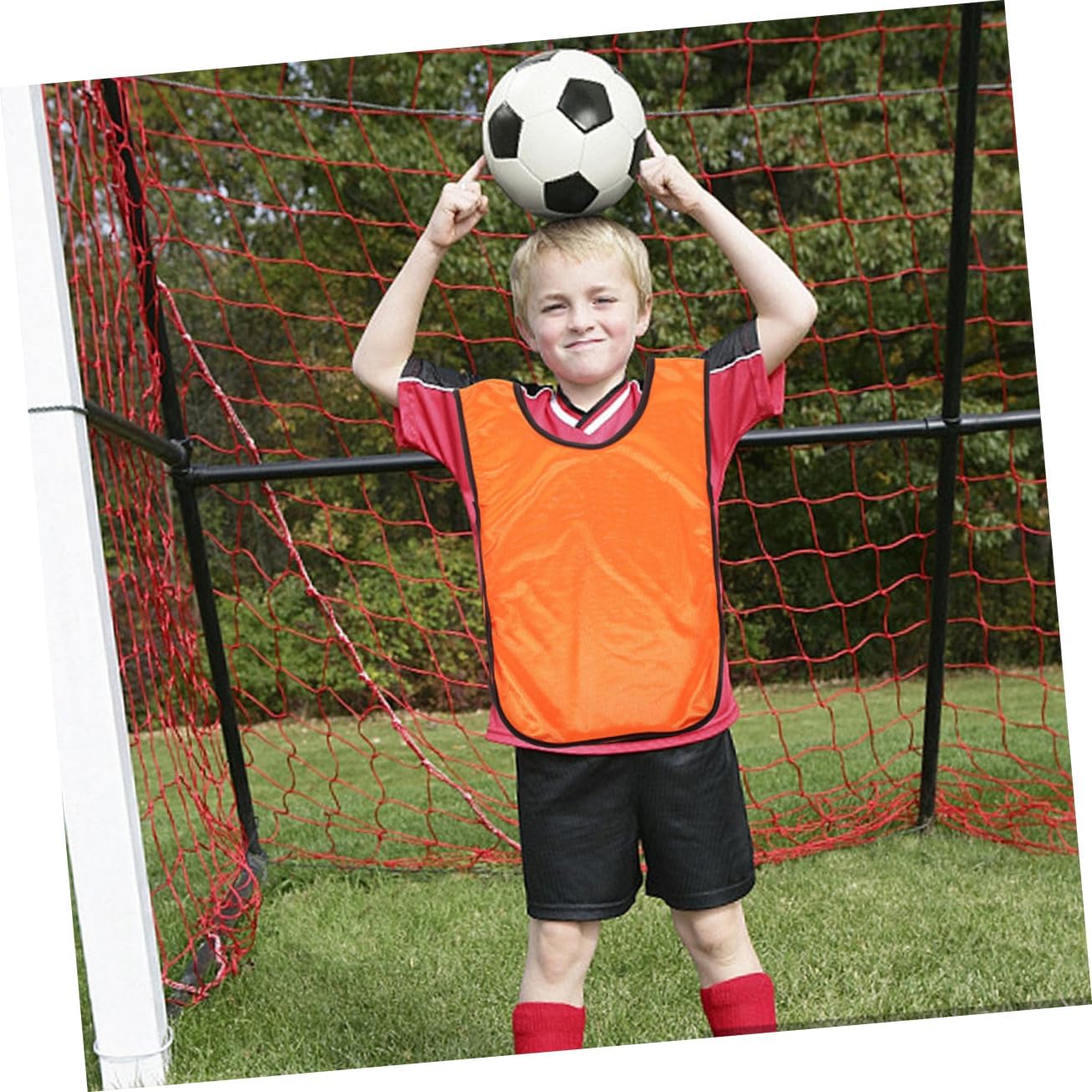 10pcs Soccer Vests for Boys and Girls Adults Breathable Basketball Training Pinnies Lightweight Football Costumes Comfortable Mesh for Unrestricted Movement for Team Sports