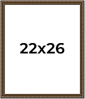 Vista 105 de Marco de fotos completo de madera dorada envejecida de 16 x 20 pulgadas con plexiglás acrílico UV, parte trasera de tablero de espuma y accesorios