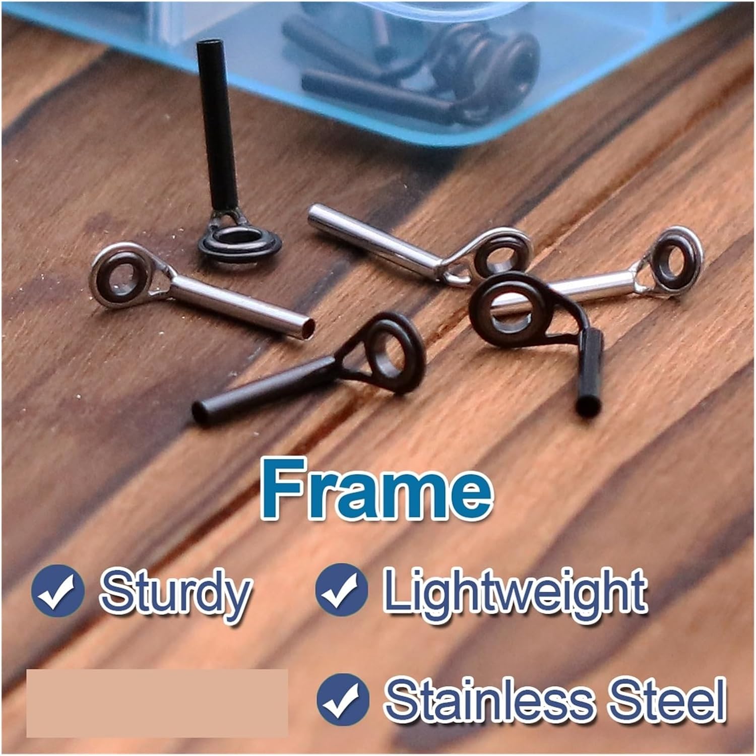 Fishing Rod Guides Fishing Rod Tip Repair Kit Small Center Ring Top for Fine, Rocky, Freshwater Saltwater Fly