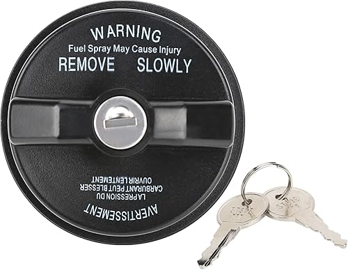 ZONFANT Tapa de gas con bloqueo con 2 llaves, tapa de combustible con bloqueo de gas compatible con Chrysler Chevy Fiat Ford INFINITI Jeep