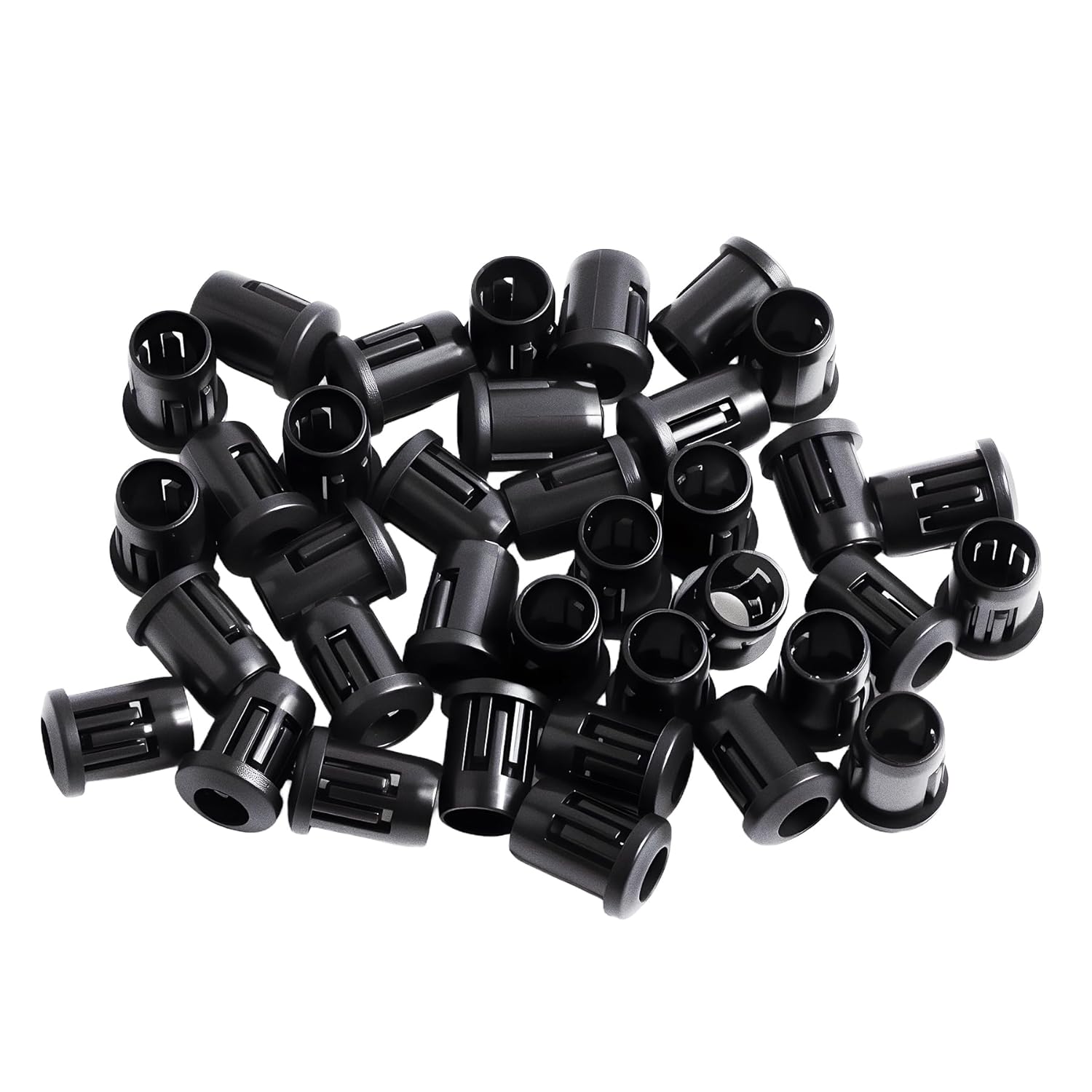 100PCS 5mm/0.2" LED Holder，Emitting Diode Holder，Light Emitting Diode Socket Base for Lamp Bulb Bezel Mount Panel LED Display(Black)
