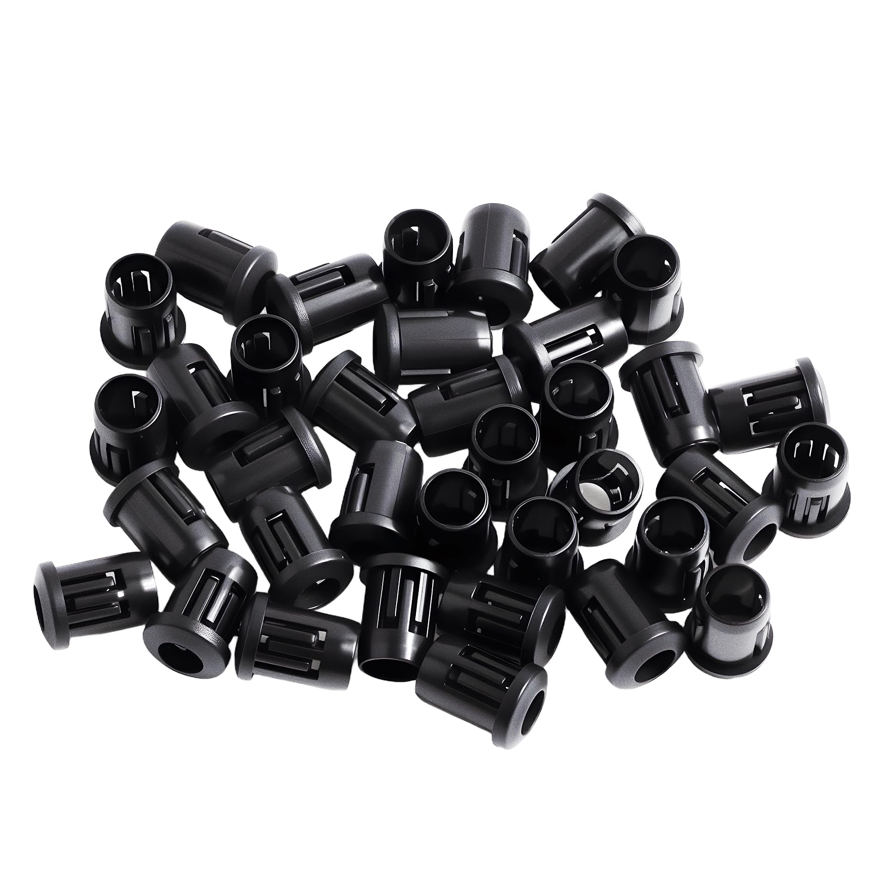 50PCS 3mm/0.12" LED Holder，Emitting Diode Holder，Light Emitting Diode Socket Base for Lamp Bulb Bezel Mount Panel LED Display(Black)