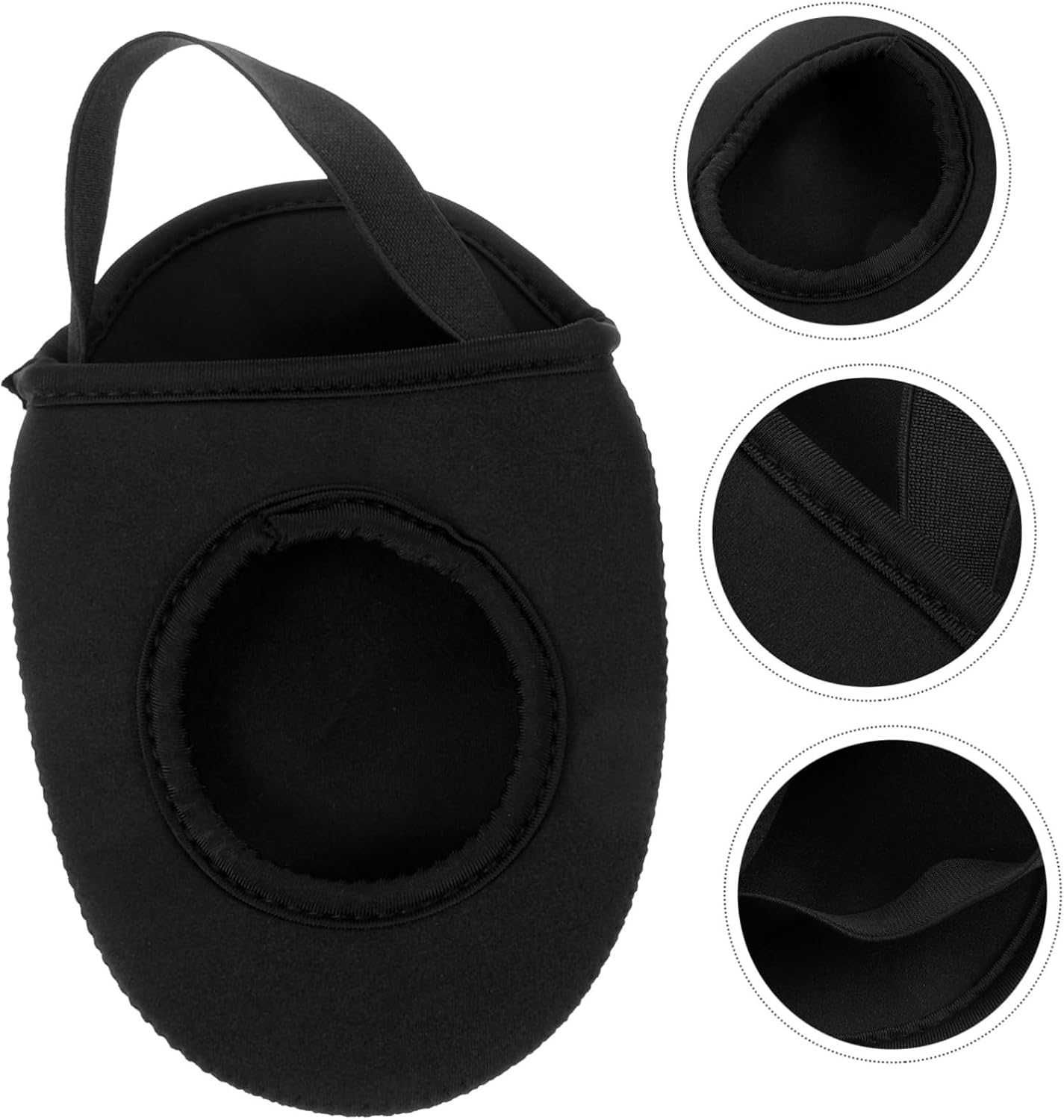 Anti-Slip Half Shoe Covers for Winter Cycling and Windproof Overshoes Durable Elastic for Road and Mountain Shoes Black