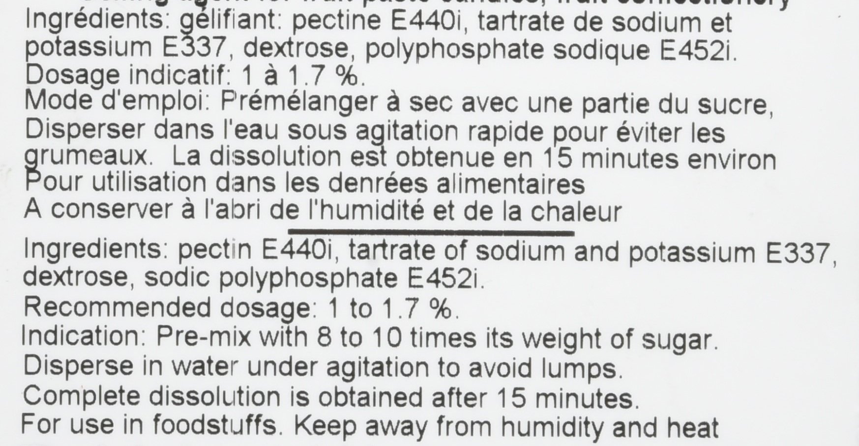 Pectine jaune (x1 kilo)