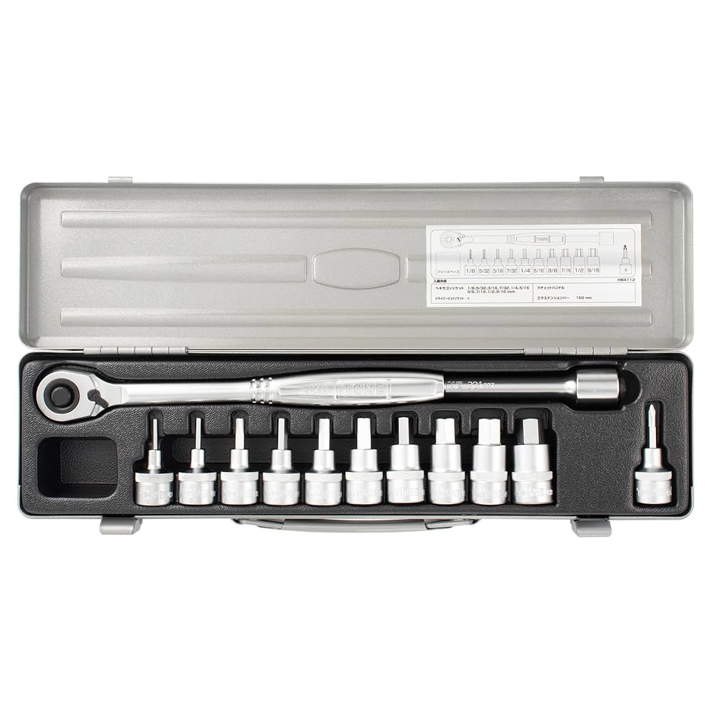 TONEヘキサゴンソケットレンチセット TONE ヘキサゴンソケットレンチセット 差込角12.7mm メーカー