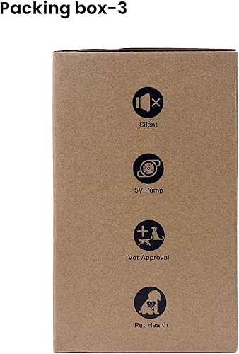 Miniatura 15 de Fuente de agua para gatos fuente para gatos de 67 oz2 L con bola, fuente de agua súper silenciosa para mascotas, fuente para gatos con filtro para