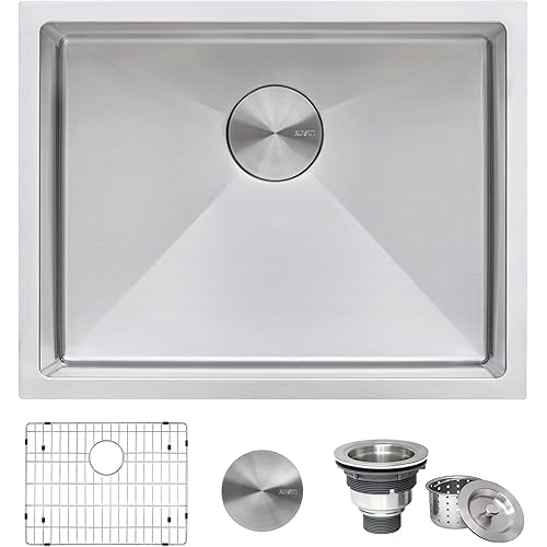 Ruvati 21-inch Undermount Tight Radius 16 Gauge Stainless Steel Bar Prep Kitchen Sink Single Bowl - RVH7121