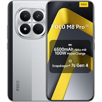 XIAOMI Poco M8 Pro 5G Smartphone, 12 GB RAM + 512 GB Memory, Mobile Phone with Android, 6.83 Inch 1.5K CrystalRes AMOLED, 50 