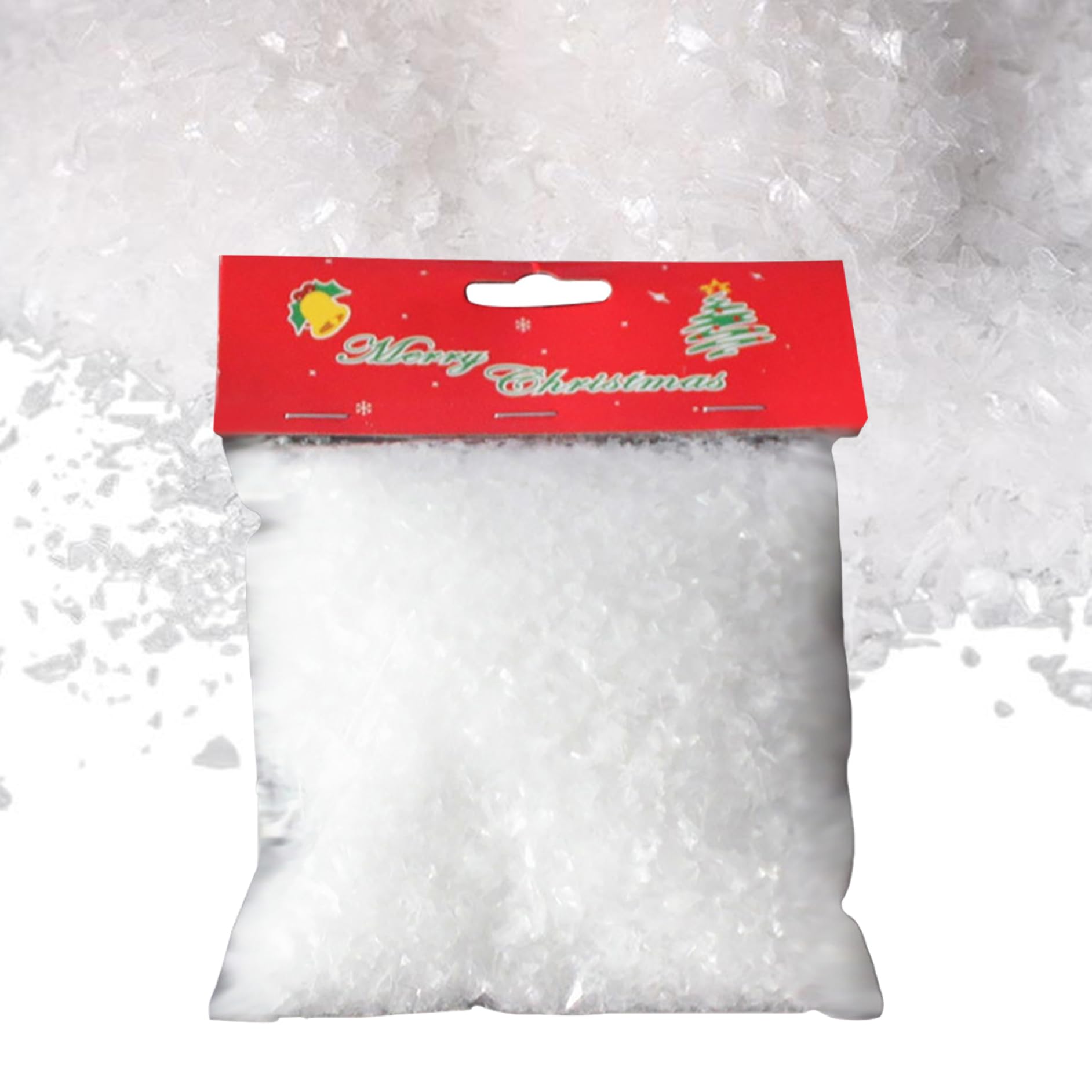 Nieve artificial DAGLLGEW de 280g para manualidades y decoración del árbol de Navidad