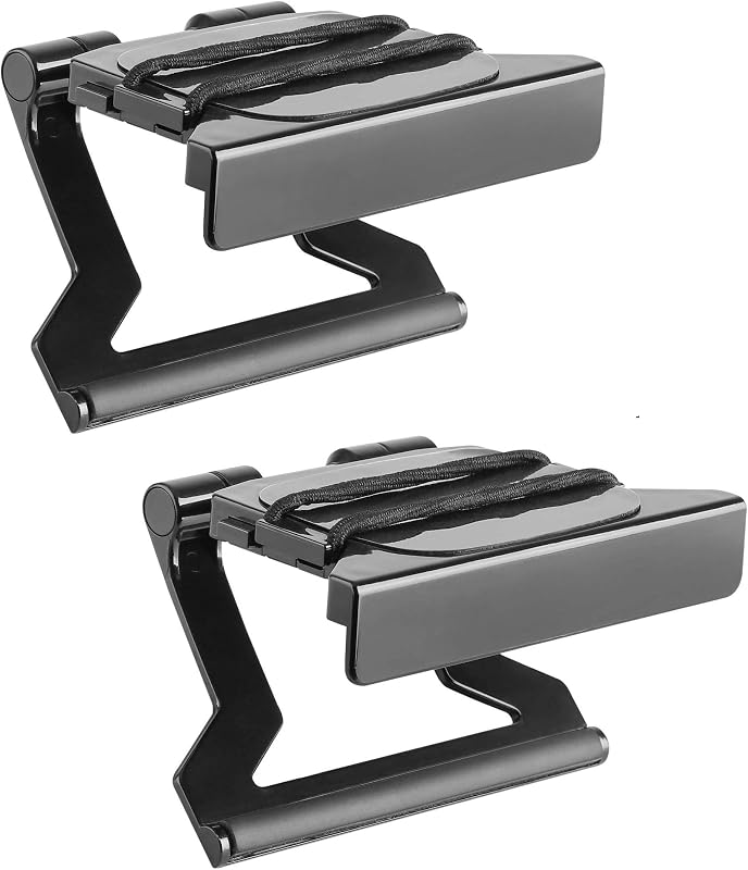 Mount Plus MP-APM-03-01 Top Shelf TV 5-inch Wide Flat Panel Adjustable Clip Mount Holder for Streaming Device, Media Boxes, Speakers and Mount Made for Apple TV (2 Pack 5 Inch)