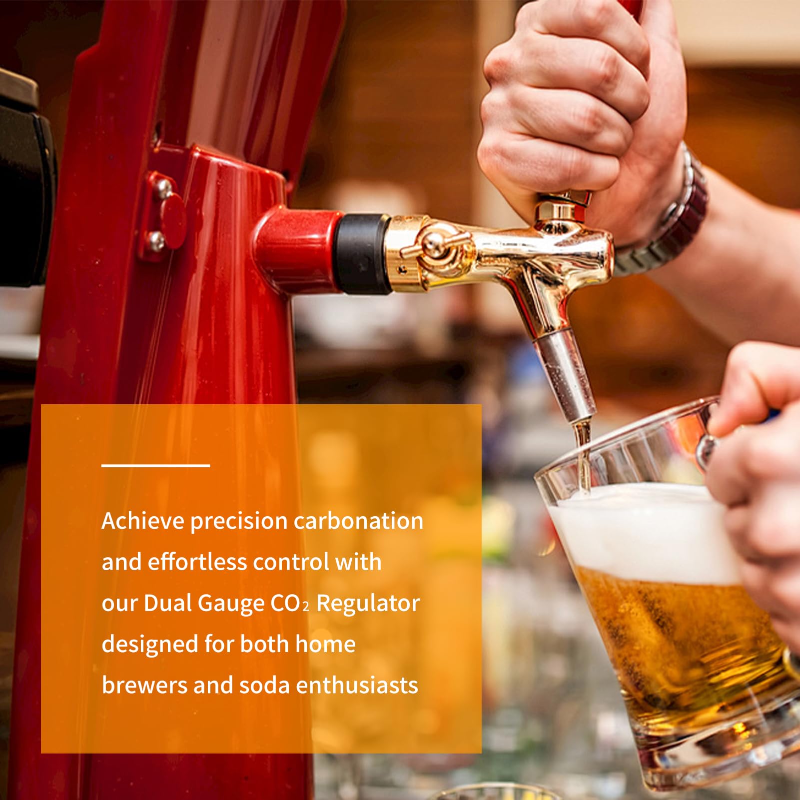 Regolatore di CO2 Birra Soda Keg Valvola Limitatrice di Pressione Valvola di Rilascio Manuale della Pressione Gruppo Linea Gas Per Birra Artigianale W21.8 Spina Europea Per Erogazione di Carbonatazion