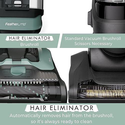 Miniatura 4 de Kenmore DU1275 Featherlite - Aspiradora vertical sin bolsa, limpiador de alfombras ligero con 4 ajustes de altura, cepillo eliminador de cabello y 2