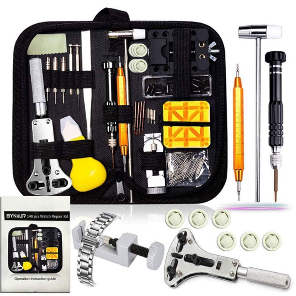 150 Pcs/Set of Tools Watch DisDHsemble Bracelet Opener Combination Tool Kit, Pliers Bezel Pliers Connectivity Kit Replacement Tools, Replace Watch Battery Helper