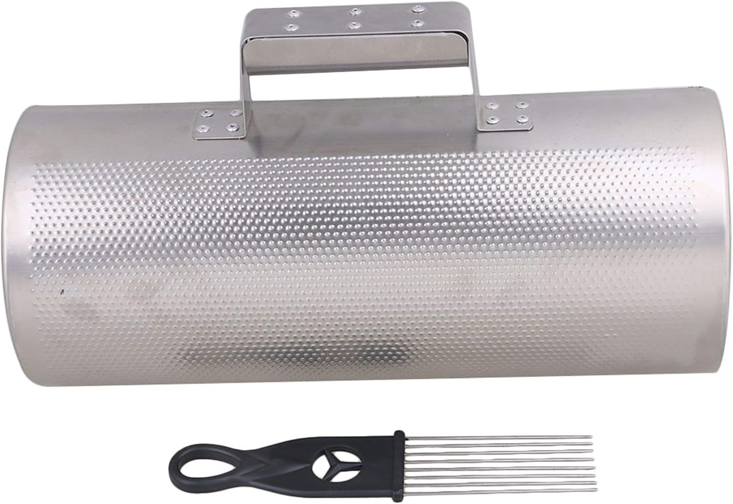 Instrument Silver Stainless Steel Guiro with Scraper