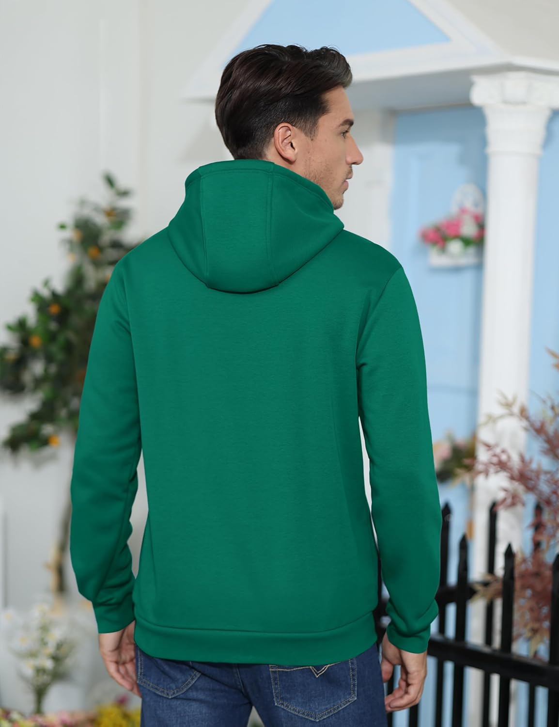TACVASEN Men's Athletic Hoodies Fleece Lined Sweatshirt Pullover Soft Casual Hooded Sweatshirt with Pocket