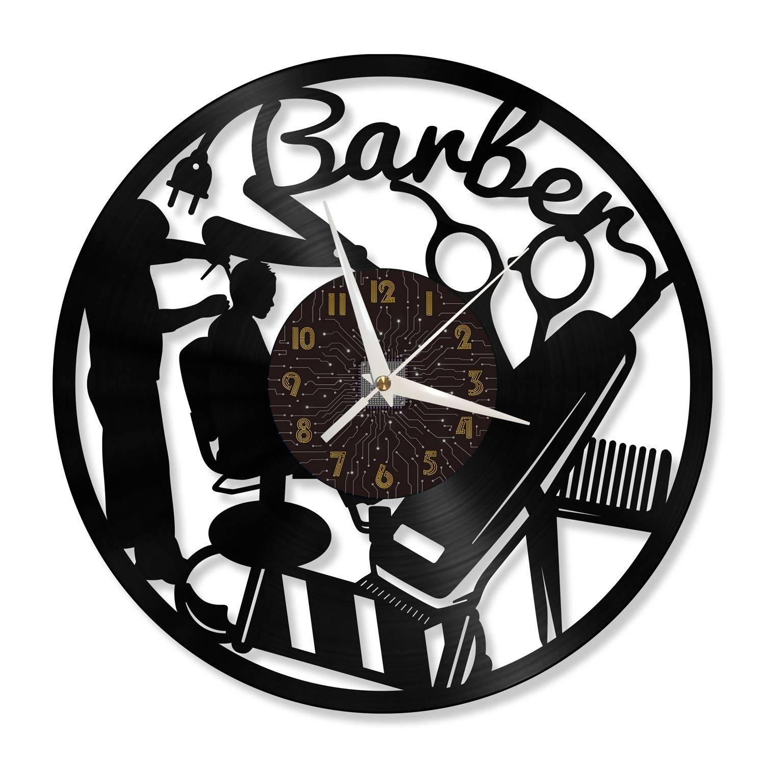 Horloge murale sans tic-tac 12 pouces pour éliminer les bruits de salon