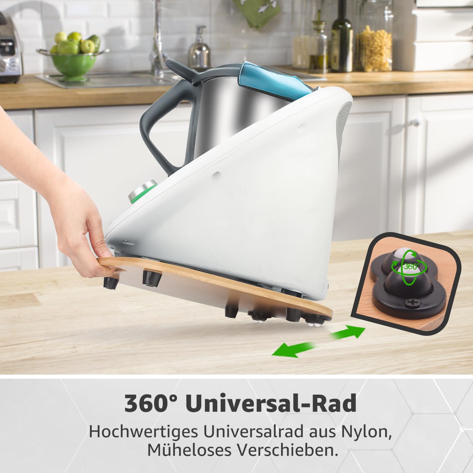 Glijplank voor Thermomix TM6 TM5-360° universele wielen