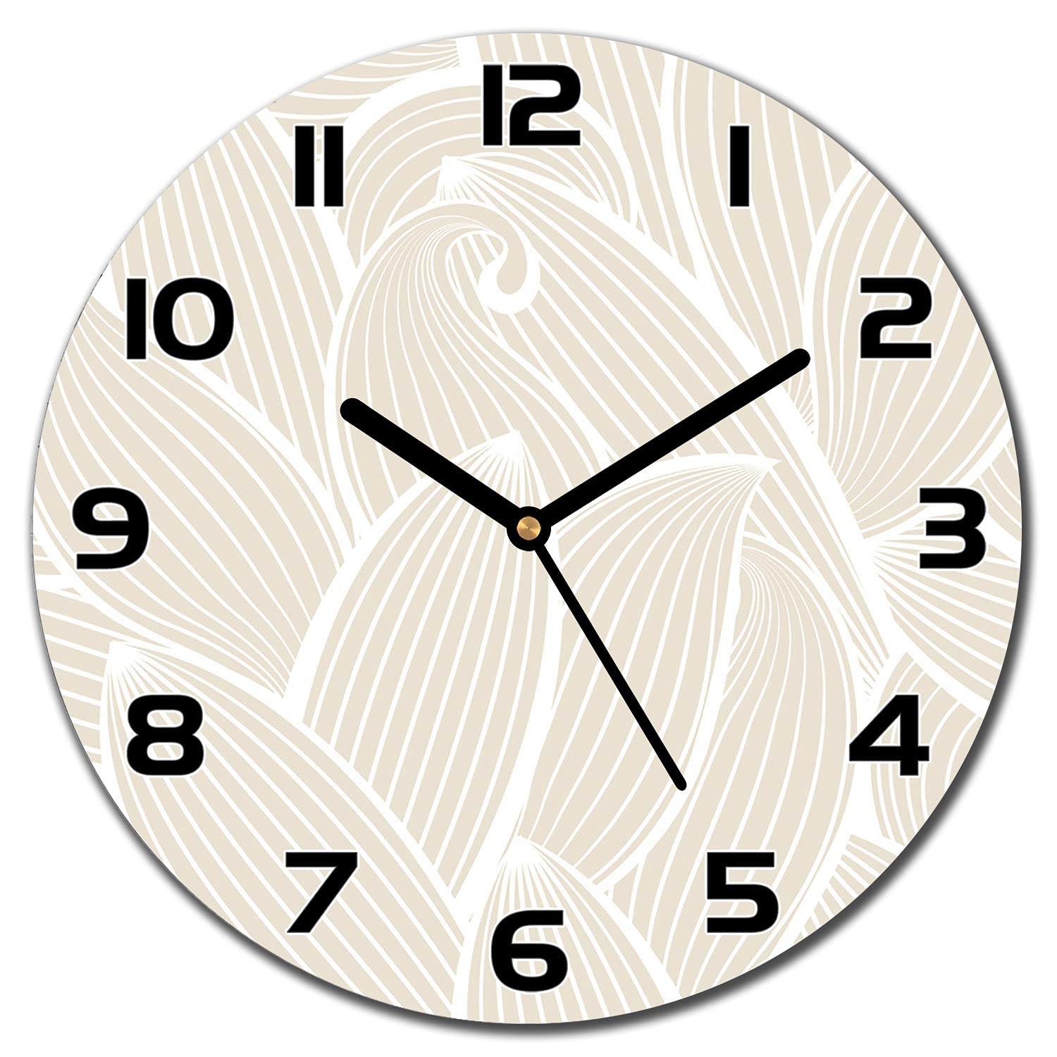 Horloge en verre de sécurité Coloray motif abstrait 30 cm