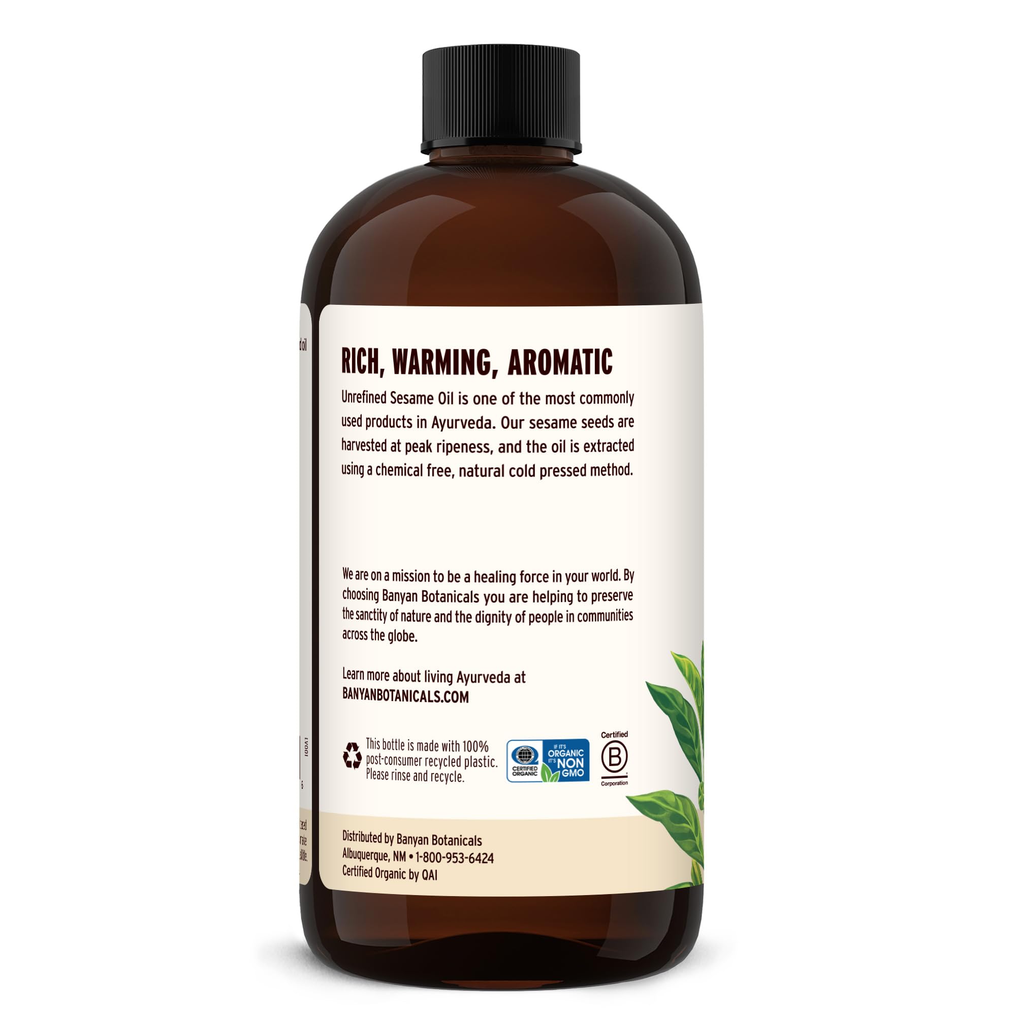 Banyan Botanicals Organic Unrefined Sesame Oil
