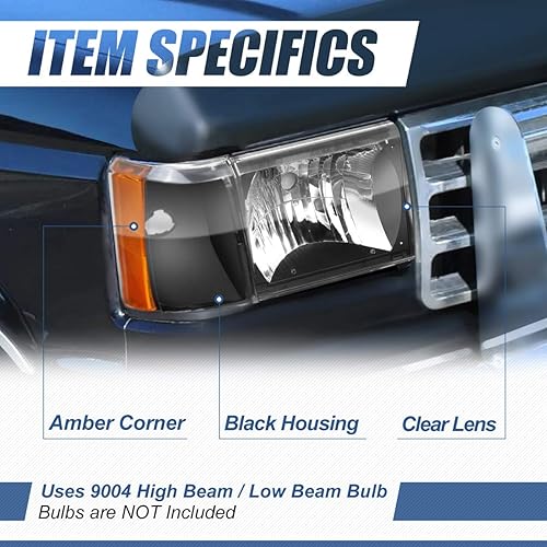 Miniatura 2 de Modelo HL-OH-F1509-VR, carcasa negra reflector ámbar