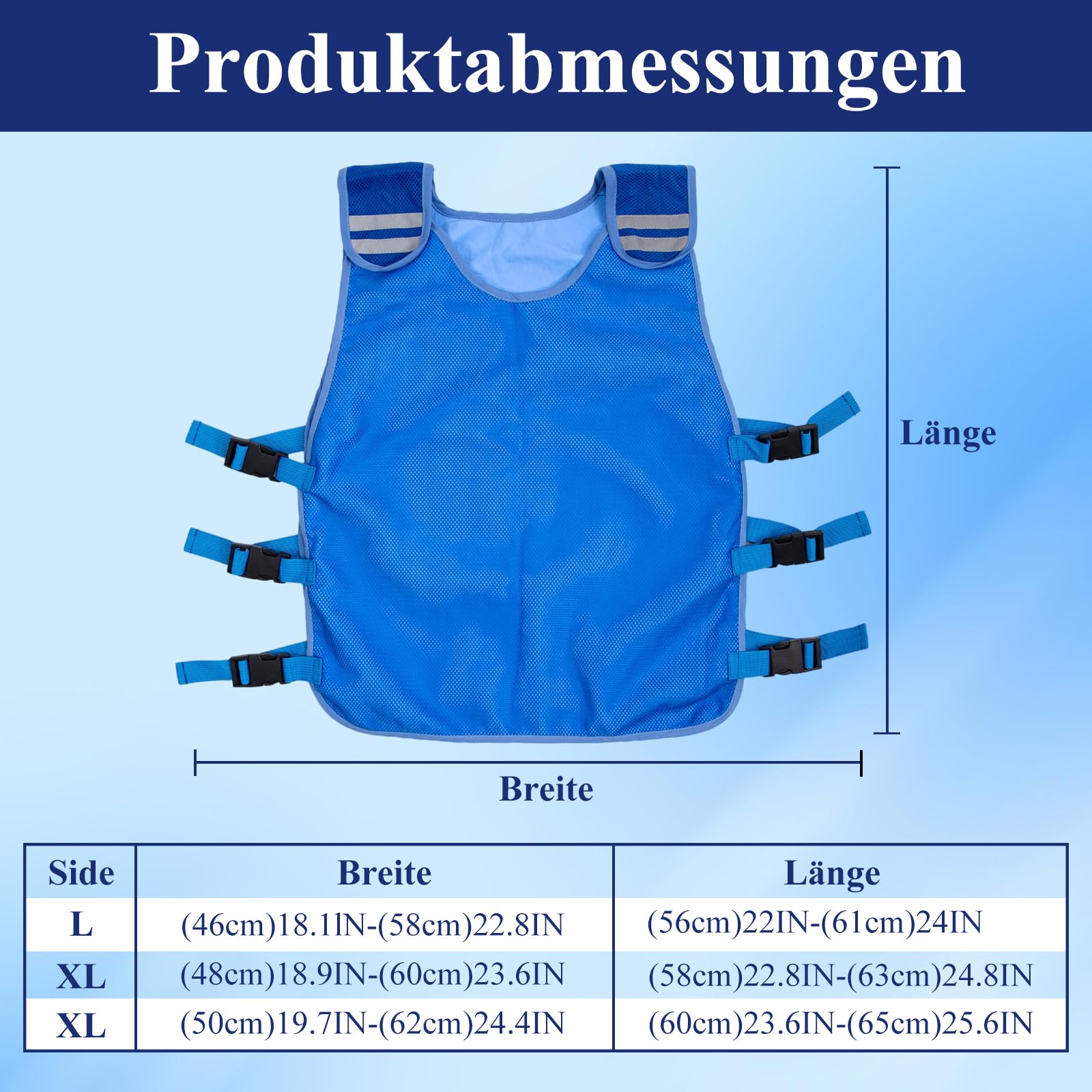 Chaleco Refrigerante,Chaleco Refrigerante Ajustable,Protección Contra el Calor del Verano,Refrigeración por Evaporación,Chaleco de Trabajo para Hombres y Mujeres que Trabajan al Aire Libre
