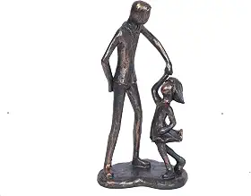 Presentes de pai de filha, pai, filha, estatueta dançante, presentes de aniversário para pai, filha, imitação de escultura de ferro para o dia dos pais, presentes de aniversário de Natal para pai,