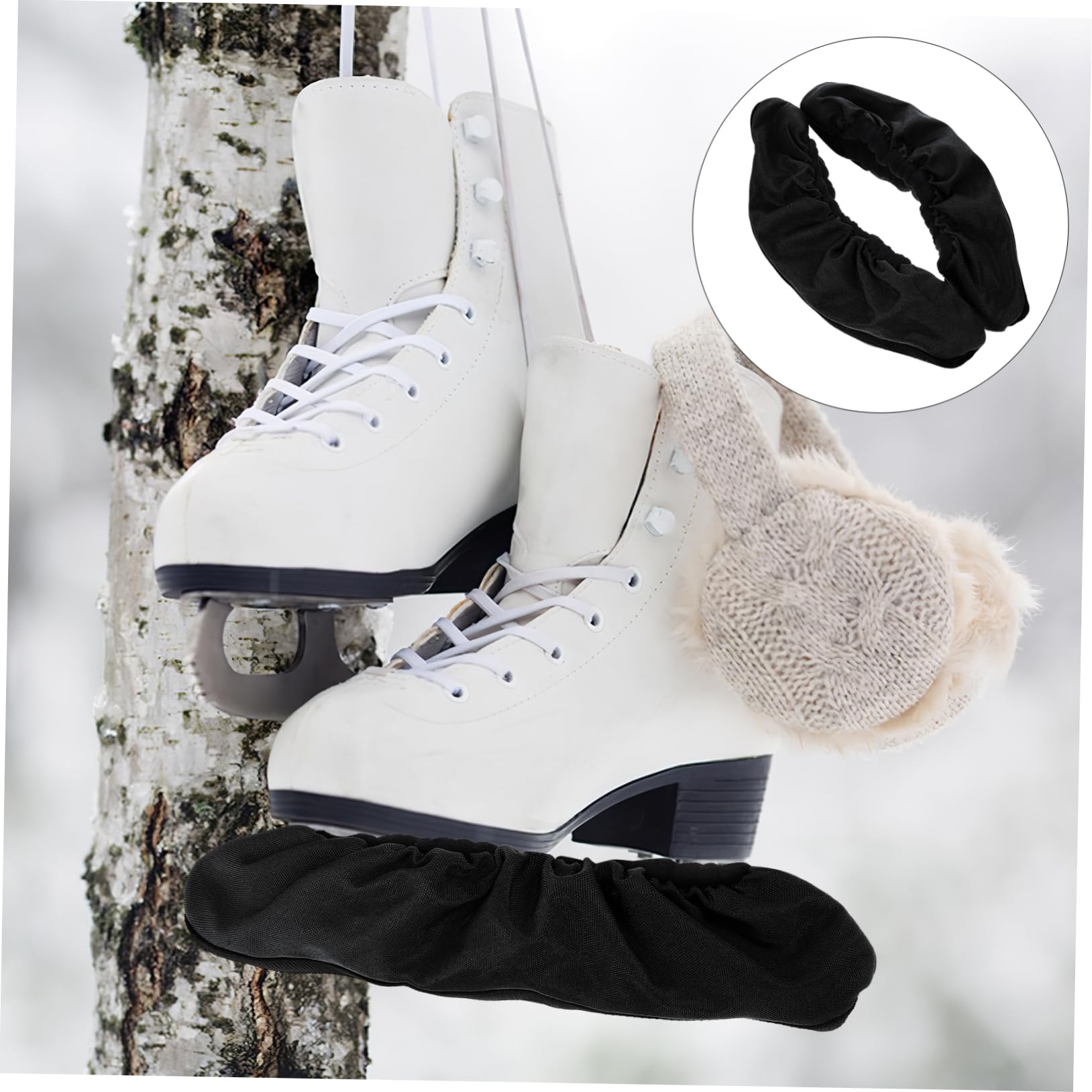 1 Par Protector de Cuchillas de Patines cubrezapatos Impermeable de Duros Hockey Protector de Patines Cubierta del Zapato de Patinaje patrón Patines de Hielo blindaje