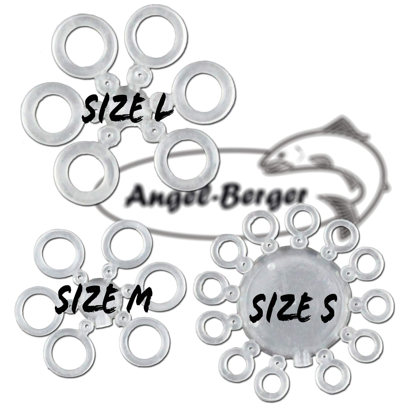 Angel-Berger Bait Band Pellet Band Köderhlater Ködergummi Feeder Angeln