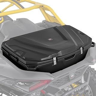 KEMIMOTO Rear Cargo Storage Box 150L Compatible with Can-Am Maverick R & R MAX X RS 2024 2025 2026+ Accessories, Waterproof Rear Trunk Cargo Bed Storage Replace #715007182, 715007372
