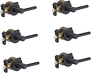 Perilla Para Puerta Níquel Satinado Pasaje Acero Negro Mate Negro