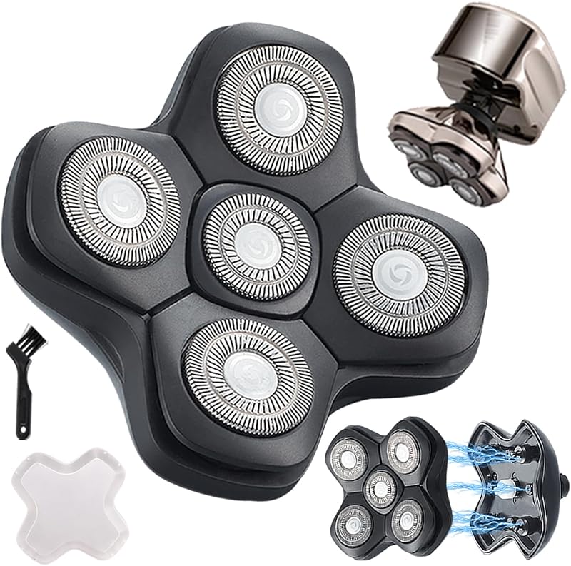 Cabeça de reposição 5D magnética VRMETA para barbeador elétrico Skull Shaver Pitbull Platinum Pro Butterfly Kiss e Palm, VM-064