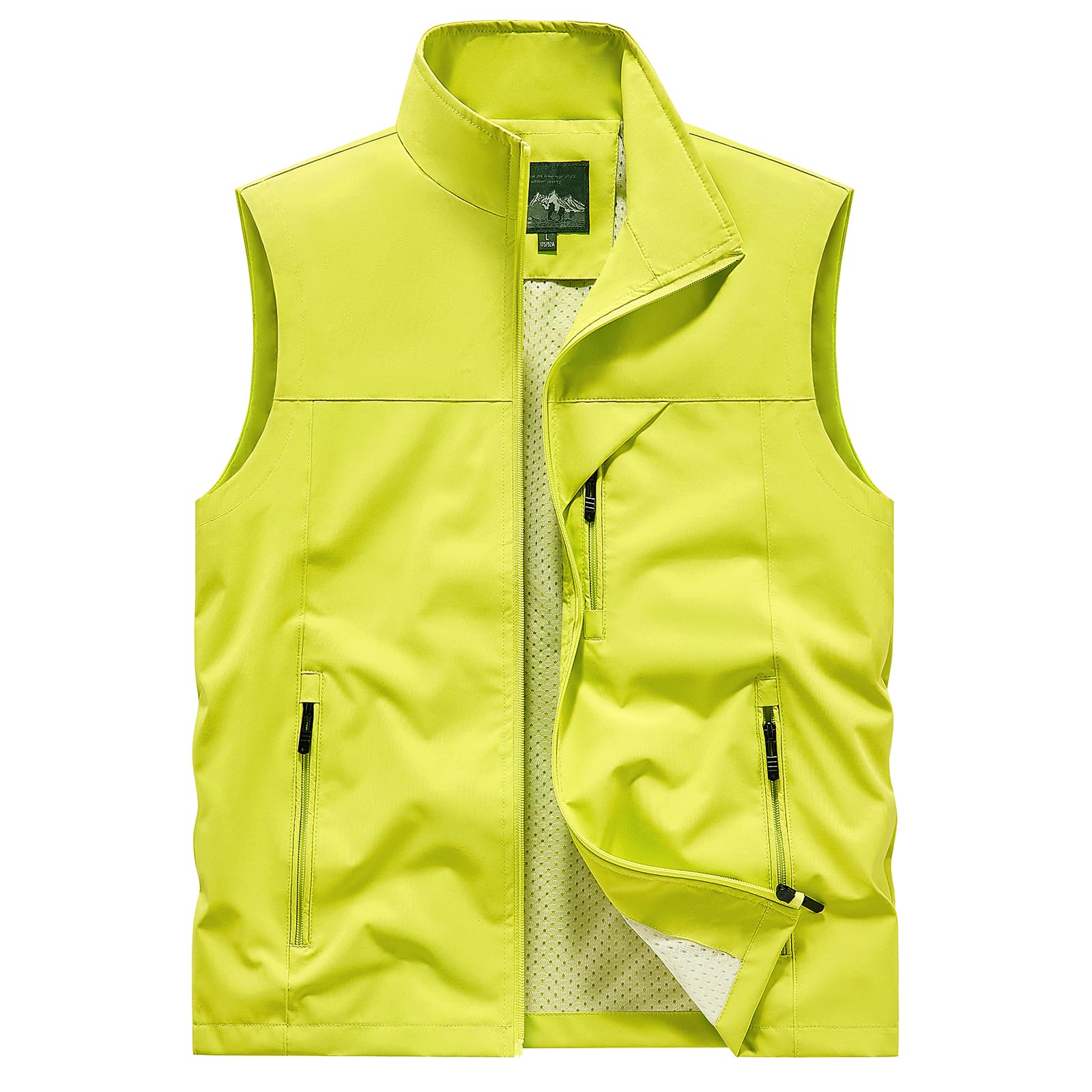 Men's Lightweight Vest Sleeveless Outdoor Work Jacket for Travel Hiking