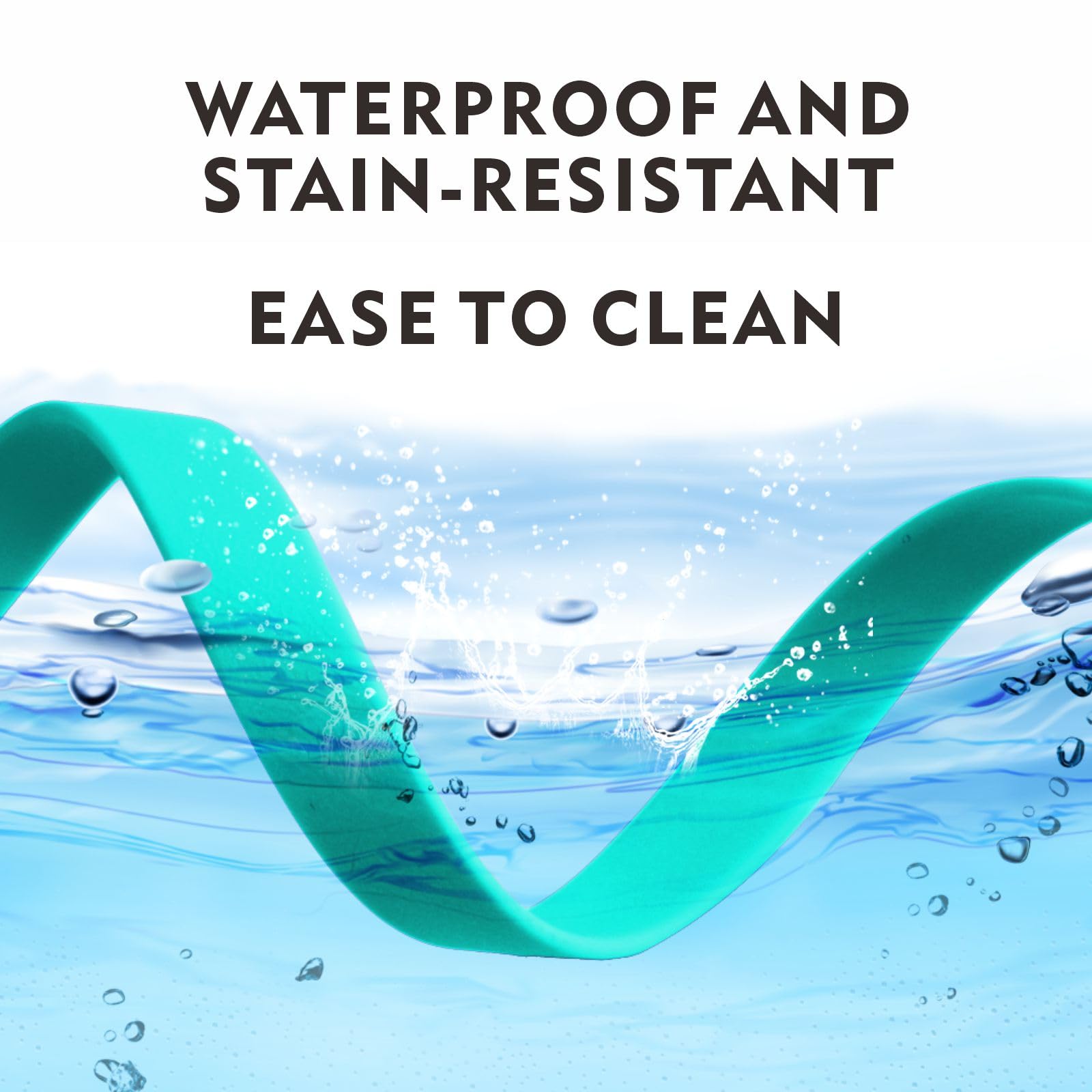 Dog Training Leash,Easy to Clean Waterproof Long Dog Leash, Heavy Duty Recall Dog Long Lead 6ft 10ft 15ft 30ft 50ft for Hiking,Yard, Beach and Swimming (Mint Green, 33FT)