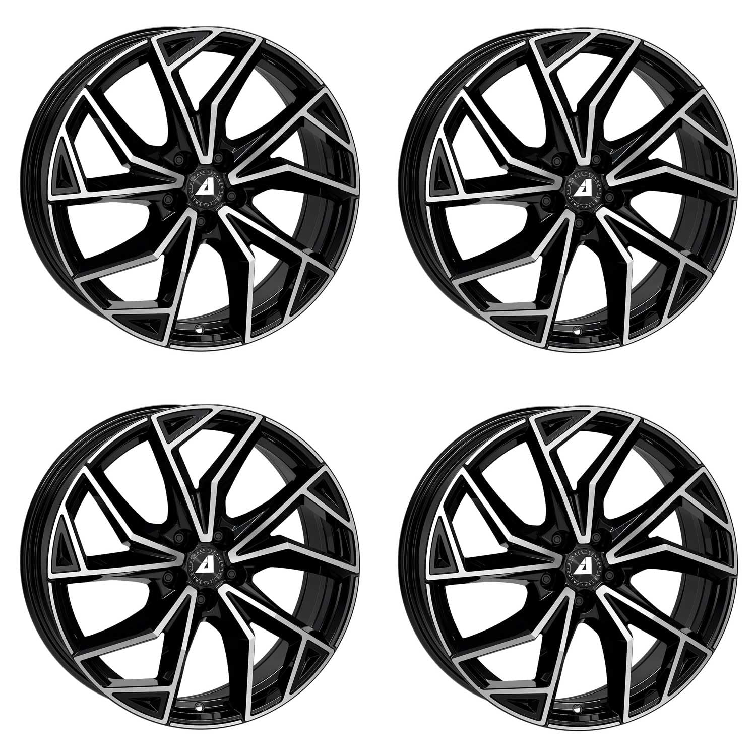 4 x felgi Alutec ADX.02 7.5Jx18 ET40 5 x 114,3 diamentowo-czarne, polerowane przód kompatybilne z FIAT Sedici
