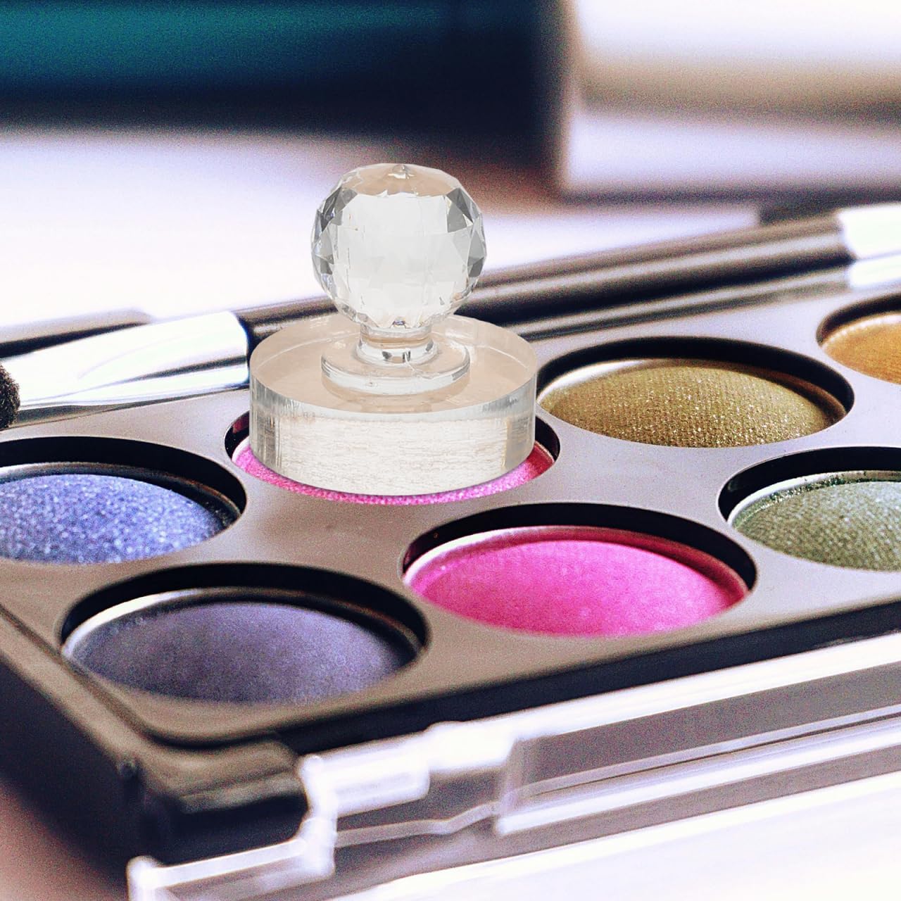 FRCOLOR Eyeshadow Platen Tool Highlighter Repairing Stamp Makeup Repair Kit Eyeshadow Pressing Tool for Makeup - Image 3