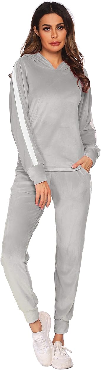 2 piece womens sweat suits Clearance