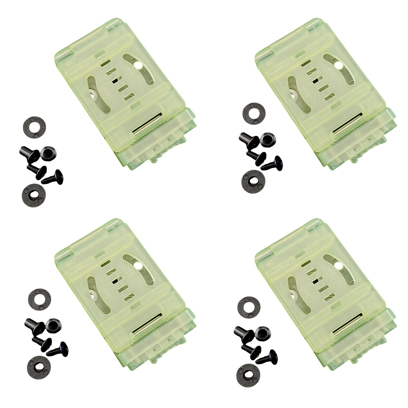 Buxuaaaa Green 4Pcs Waist Clip Belt Clamps Belt Clip For Cutter Sheath K Sheath Scabbard Kits Outdoor Easy Installation