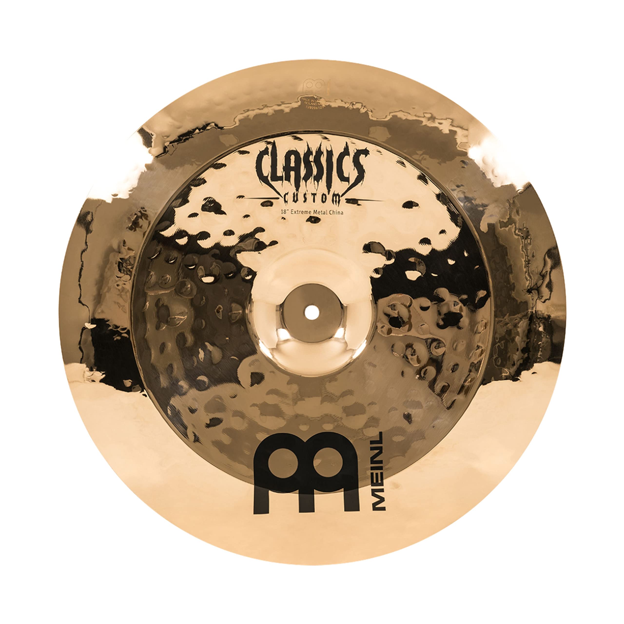 Meinl Cymbals Classics Custom Extreme Metal China Cymbal 18 inch (Video) for Drum Set (45,72cm) B12 Bronze, Brilliant Finish, Made in Germany (CC18EMCH-B)