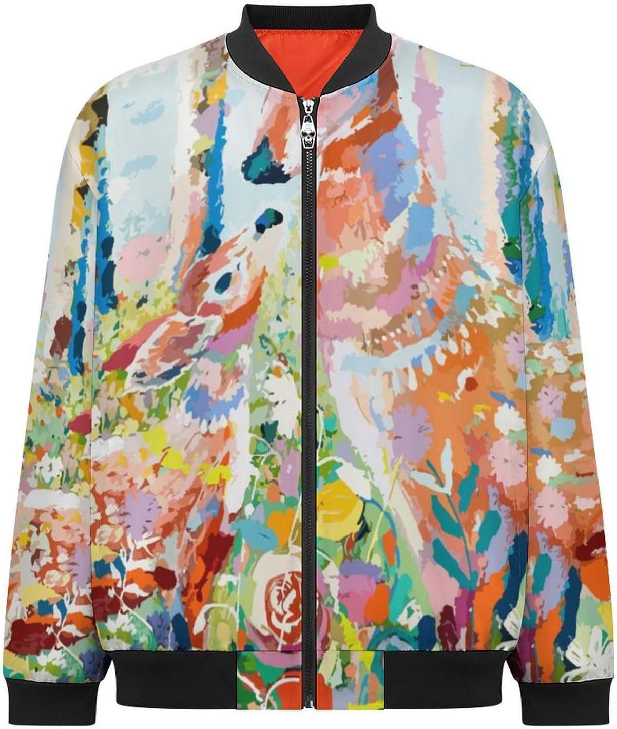 MM6 Maison Margiela ナンバーモチーフ ボンバージャケット | ブラウン 