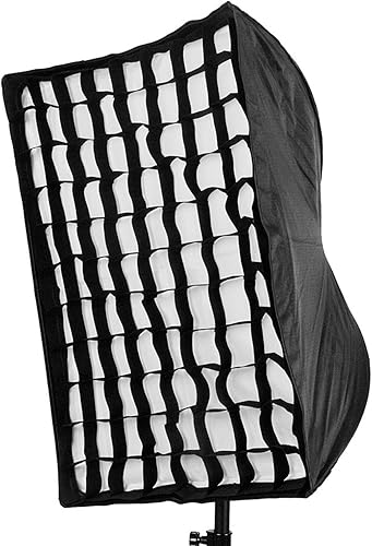 19.7x27.6 in Softbox Cellular Grid Para 19.7x27.6 in 4 Caja de luz suave de la esquina, Softbox plegable Malla de rejilla celular para fotografía de