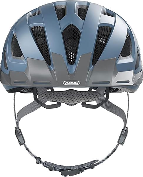 Gros plan sur la boucle de fermeture magnétique Fidlock du casque ABUS Urban-I 3.0.