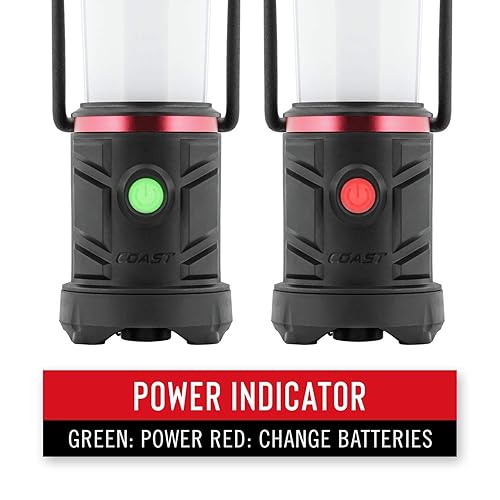 Miniatura 7 de COAST EAL13 - Luz de emergencia LED de doble color, 330 lúmenes, AAA o recargable, a prueba de tormentas, compacta y duradera para campamento y