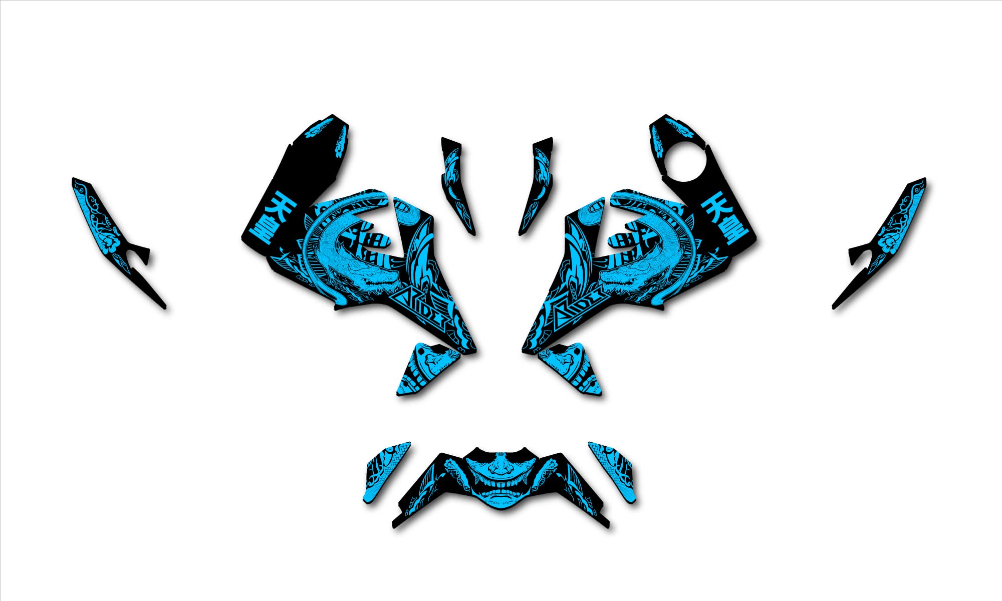 ARider Decorative Sticker for KTM Duke 125/390 Dragon Edition