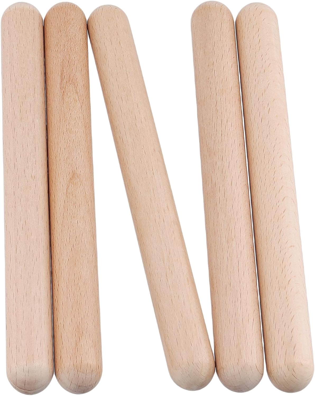 50 PCS 8 Inch Wooden Rhythm Sticks, 25 Pairs Musical Rhythm Stick Set, Music Lummi Sticks for a Lover of Music