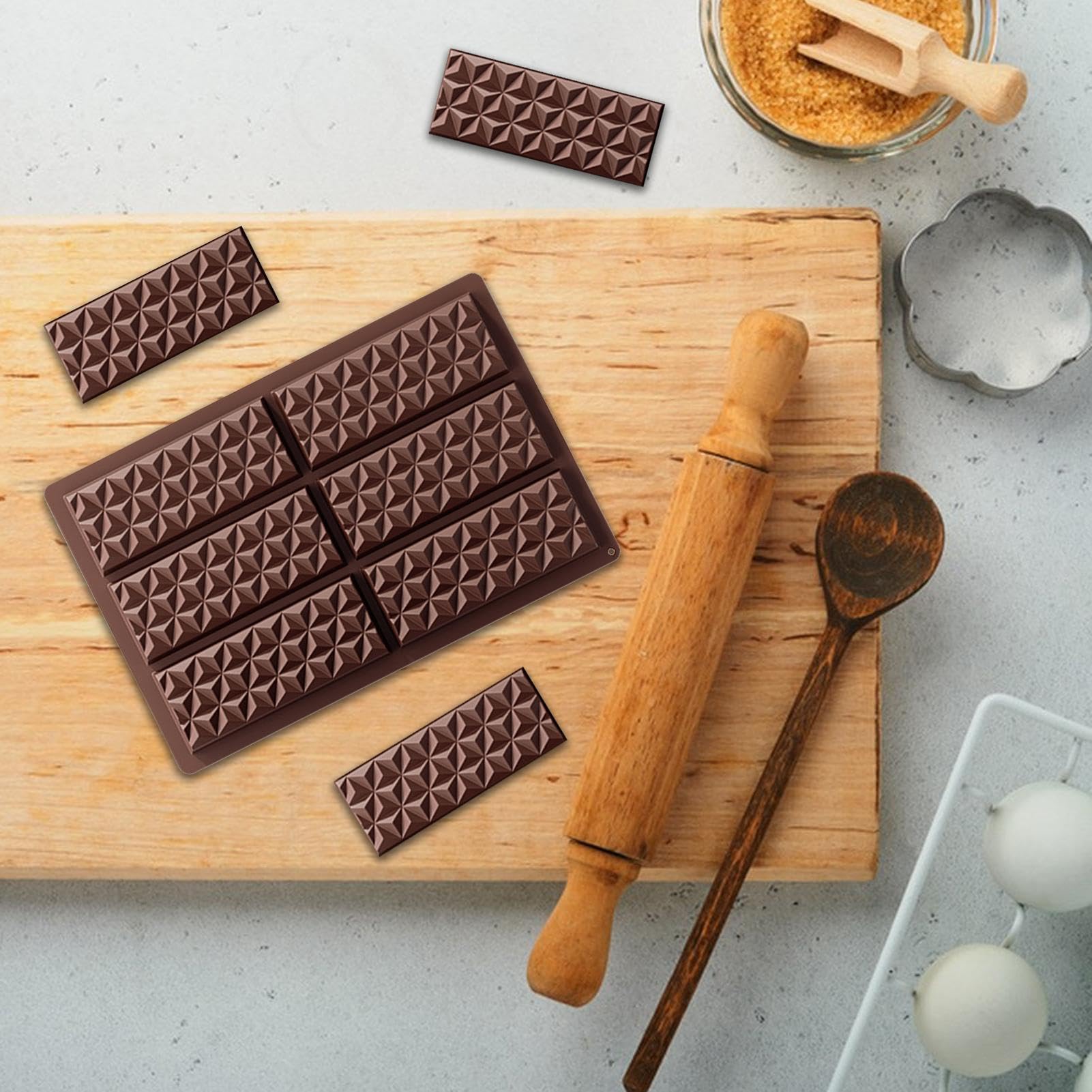 2 Stampi In Silicone Per Cioccolatini – Stampo Extra Profondo Per Cioccolato, Caramelle E Bomboniere Fai Da Te