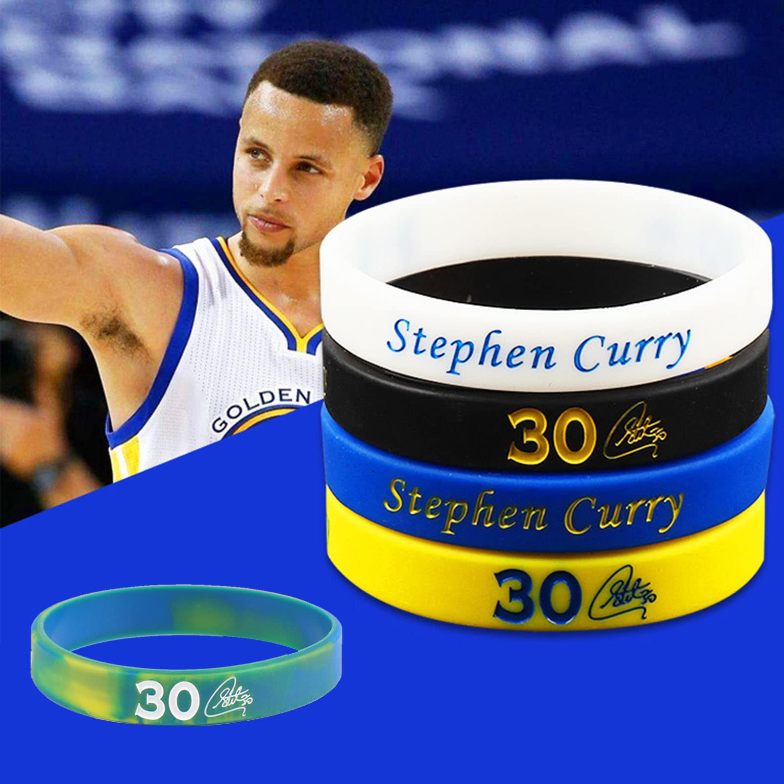 Pulseras de goma, 9 pulseras de silicona, accesorios de baloncesto con pulsera de baloncesto, llavero, collar, juego de regalo de baloncesto para hombre y adolescente