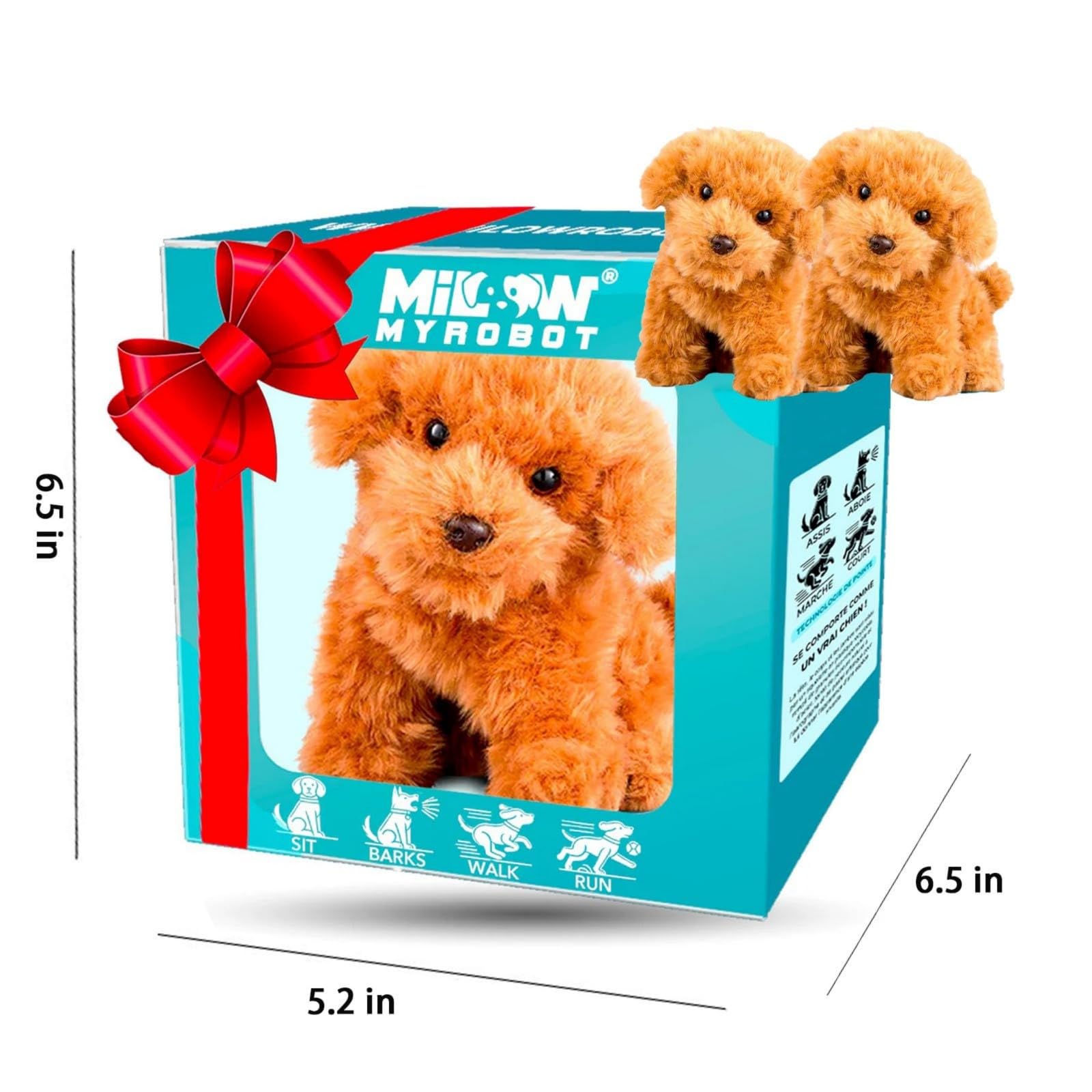 Robot Perro De Peluche Interactivo Que Camina Y Ladra – Mascota Robótica Realista Y Suave Para Niños Y Adultos