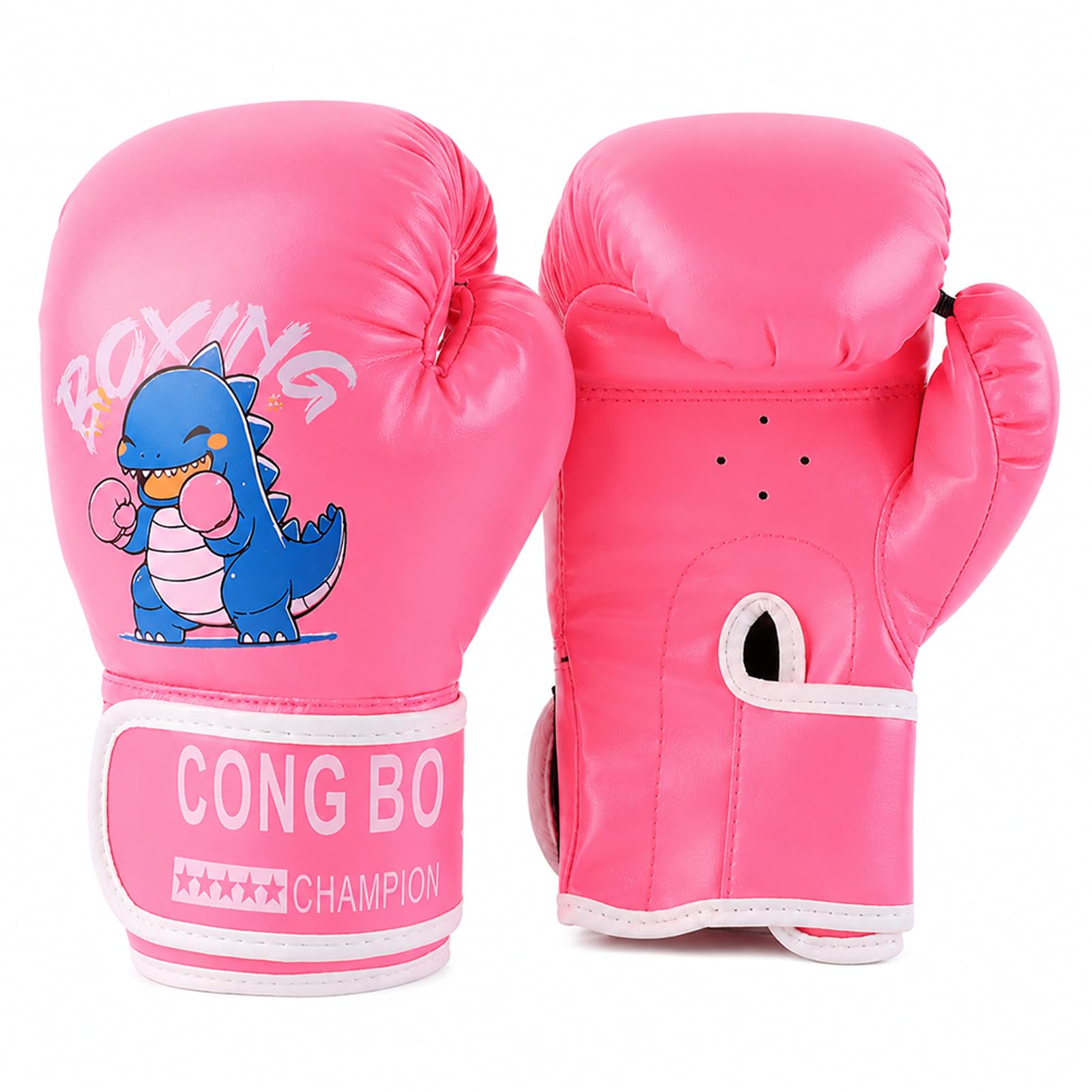 Hwtcjx Kids Boxing Gloves, Childrens Boxing Gloves, Pink, 4oz, 3-10 Years